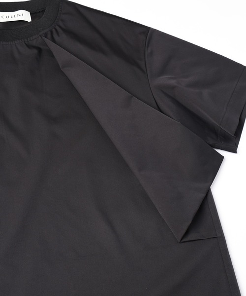 CULLNI（クルニ）の「High Count Stretch Twill Asymmetrical Pullover（Tシャツ/カットソー・メンズ・ネイビー/ブラック/オフホワイト・1/2/0）」の19枚目の写真