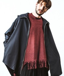NO ID.（ノーアイディ）の「フーデッドZIPロングSH(シャツ)（シャツ/ブラウス・メンズ）」