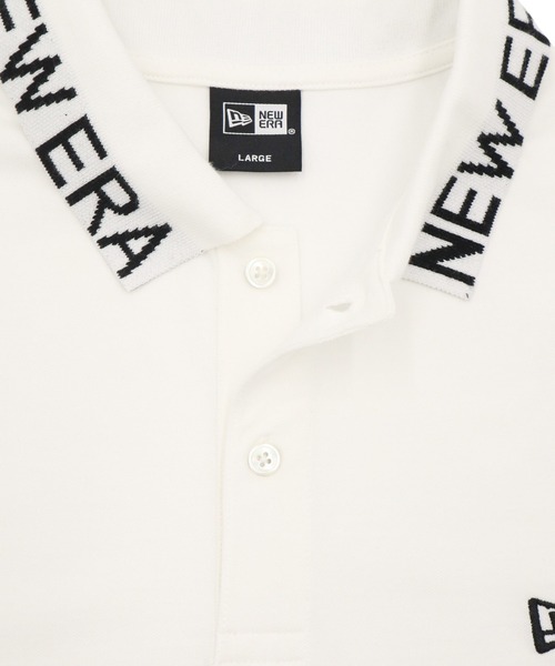 NEW ERA ホワイト ポロシャツ　サイズXL 大きめサイズ ニューエラ 半袖ポロシャツ オーバーサイズ ONSPOTZ別注