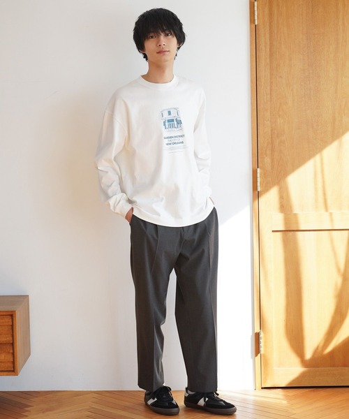 セール】ヘビロッTEE/プリント/長袖/147196（Tシャツ/カットソー