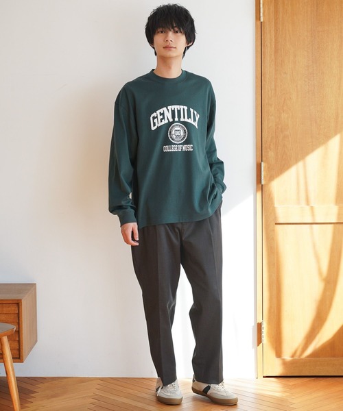 GLOBAL WORK（グローバルワーク）の「ヘビロッTEE/プリント/長袖/147196（Tシャツ/カットソー・メンズ・ホワイト系その他2/グレー/ホワイト/グリーン・SMALL/MEDIUM/LARGE/X-LARGE）」の9枚目の写真