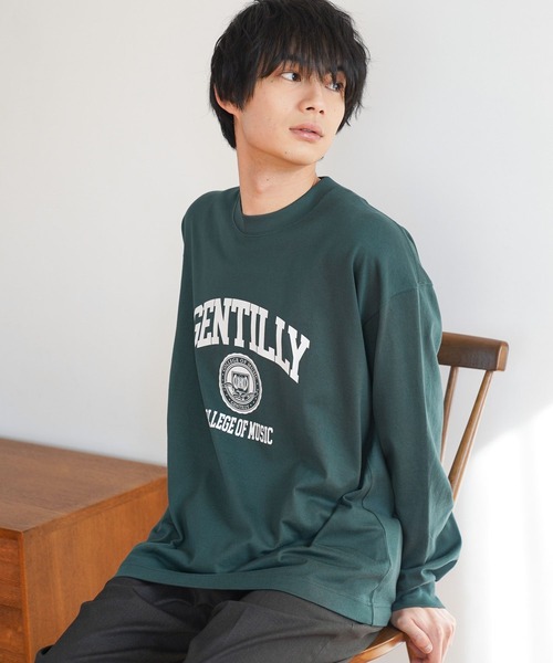 GLOBAL WORK（グローバルワーク）の「ヘビロッTEE/プリント/長袖/147196（Tシャツ/カットソー・メンズ・ホワイト系その他2/グレー/ホワイト/グリーン・SMALL/MEDIUM/LARGE/X-LARGE）」の11枚目の写真
