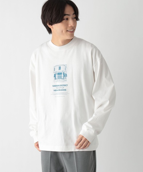GLOBAL WORK（グローバルワーク）の「ヘビロッTEE/プリント/長袖/147196（Tシャツ/カットソー・メンズ・ホワイト系その他2/グレー/ホワイト/グリーン・SMALL/MEDIUM/LARGE/X-LARGE）」の16枚目の写真