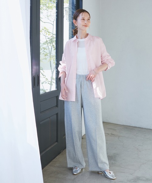 ROPE' PICNIC（ロペピクニック）の「花粉ガード・防シワ/レギュラーシャツ（シャツ/ブラウス・レディース・ブルー/ピンク系その他/オフホワイト/ピンク・38）」の16枚目の写真