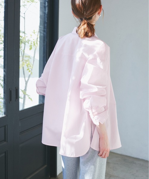 ROPE' PICNIC（ロペピクニック）の「花粉ガード・防シワ/レギュラーシャツ（シャツ/ブラウス・レディース・ブルー/ピンク系その他/オフホワイト/ピンク・38）」の20枚目の写真