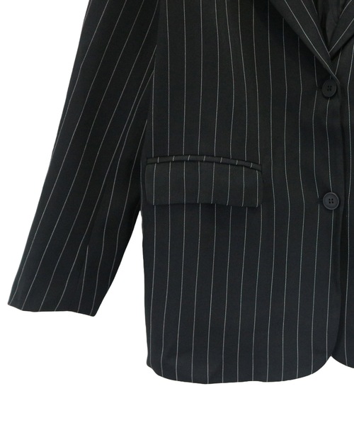 CeLess(セレス)の「Striped Tailored Jacket Set Up(セットアップ・メンズ・ブラック・L/M)」の4枚目の写真