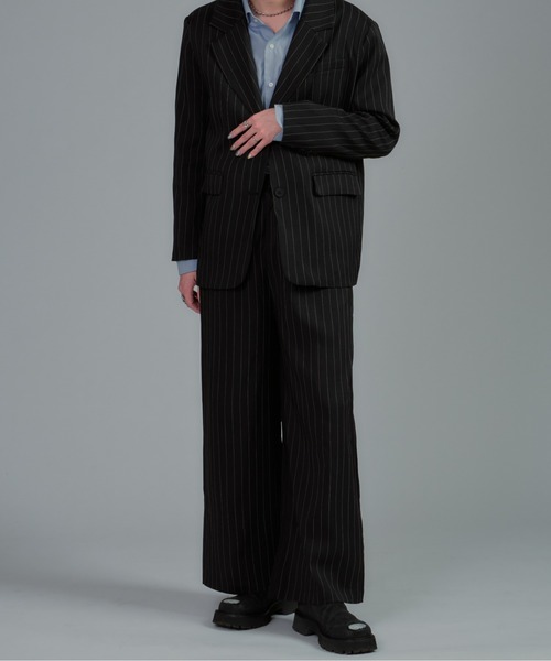 CeLess(セレス)の「Striped Tailored Jacket Set Up(セットアップ・メンズ・ブラック・L/M)」の17枚目の写真