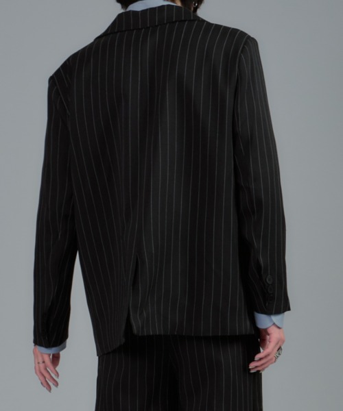 CeLess(セレス)の「Striped Tailored Jacket Set Up(セットアップ・メンズ・ブラック・L/M)」の12枚目の写真