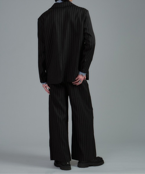 CeLess(セレス)の「Striped Tailored Jacket Set Up(セットアップ・メンズ・ブラック・L/M)」の18枚目の写真
