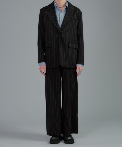 CeLess(セレス)の「Striped Tailored Jacket Set Up(セットアップ・メンズ・ブラック・L/M)」の20枚目の写真