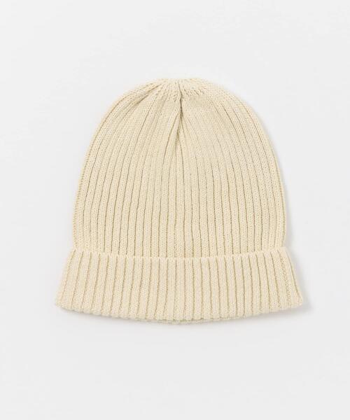 URBAN RESEARCH DOORS（アーバンリサーチドアーズ）の「コットンリネンニットキャップ（ニットキャップ/ビーニー・レディース・アイボリー/グレー系その他/ブラック・ONE）」の6枚目の写真