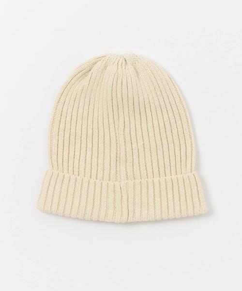 URBAN RESEARCH DOORS（アーバンリサーチドアーズ）の「コットンリネンニットキャップ（ニットキャップ/ビーニー・レディース・アイボリー/グレー系その他/ブラック・ONE）」の7枚目の写真