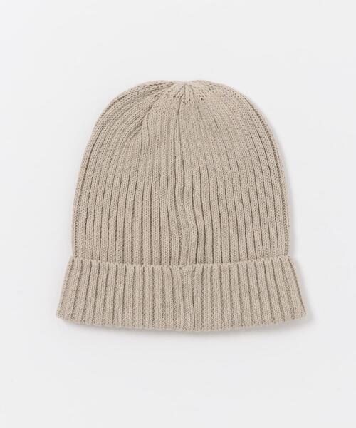 URBAN RESEARCH DOORS（アーバンリサーチドアーズ）の「コットンリネンニットキャップ（ニットキャップ/ビーニー・レディース・アイボリー/グレー系その他/ブラック・ONE）」の13枚目の写真
