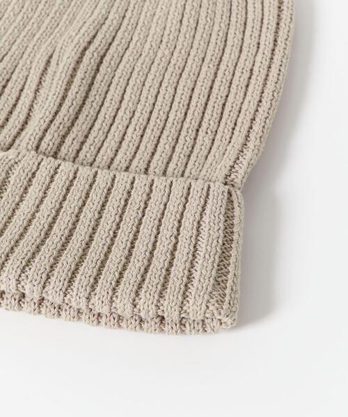 URBAN RESEARCH DOORS（アーバンリサーチドアーズ）の「コットンリネンニットキャップ（ニットキャップ/ビーニー・レディース・アイボリー/グレー系その他/ブラック・ONE）」の14枚目の写真