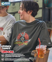 【DISCUS ATHLETIC×Warner】コラボ グラフィックプリント半袖Tシャツ ディスカス アスレチック×ワーナー