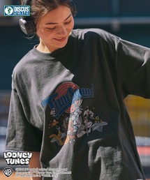 【DISCUS ATHLETIC×Warner】コラボ グラフィックプリント半袖Tシャツ ディスカス アスレチック×ワーナー
