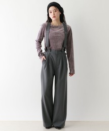 RAGEBLUE | TR/サロペットワイドパンツ(スラックス)