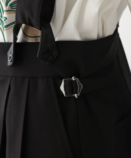 RAGEBLUE（レイジブルー）の「TR/サロペットワイドパンツ（スラックス・レディース・グレー/ブラック・FREE）」の15枚目の写真