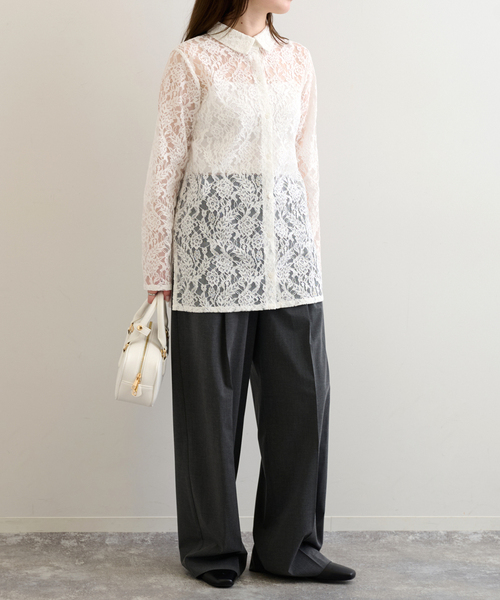 Spick &amp; Span - ゆう♡完売♡spick&amp;spanレースブラウス♡ Spick & Span｜COローンフレンチレースブラウス | Rakuten