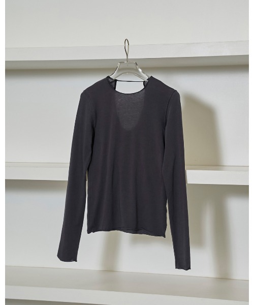 TODAYFUL（トゥデイフル）の「Powdery Backopen Tops（Tシャツ/カットソー・レディース・キナリ/ブルー系その他/ブラック/クリーム・FREE）」の16枚目の写真