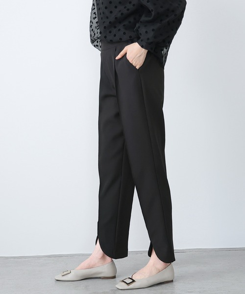 itto...（イット）の「ラウンドスリットテーパードパンツ（スラックス・レディース・ブラック・M/L/XL/S）」の18枚目の写真
