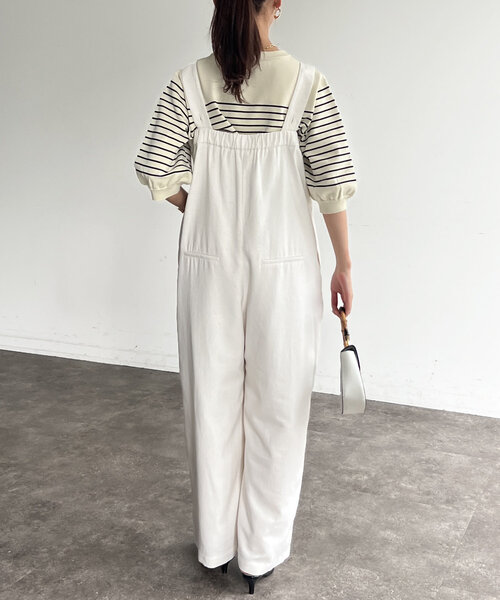 Chez toi（シェトワ）の「ベアサロペ（つなぎ/オールインワン・レディース・グレー/オフホワイト/ブラック・FREE）」の10枚目の写真