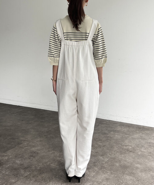 Chez toi（シェトワ）の「ベアサロペ（つなぎ/オールインワン・レディース・グレー/オフホワイト/ブラック・FREE）」の12枚目の写真