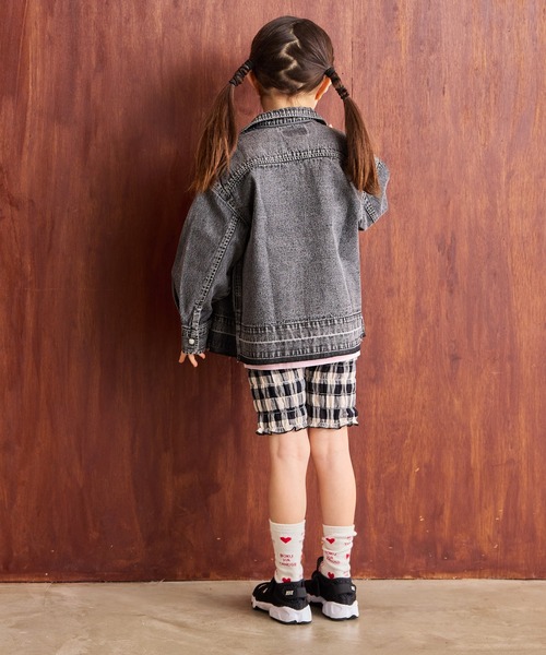 MARKEY'S（マーキーズ）の「デニムウエスタンシャツジャケット（デニムジャケット・キッズ・ブラック/ブルー・90/100/110/120/130/140/150）」の19枚目の写真