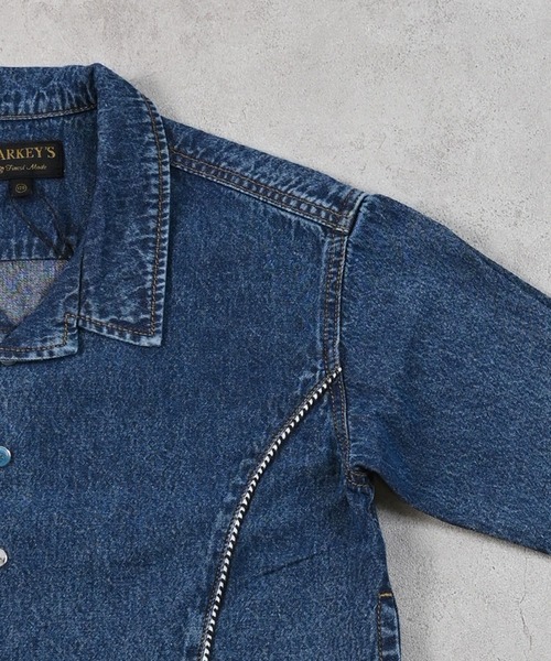 MARKEY'S（マーキーズ）の「デニムウエスタンシャツジャケット（デニムジャケット・キッズ・ブラック/ブルー・90/100/110/120/130/140/150）」の5枚目の写真