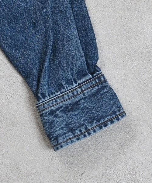 MARKEY'S（マーキーズ）の「デニムウエスタンシャツジャケット（デニムジャケット・キッズ・ブラック/ブルー・90/100/110/120/130/140/150）」の8枚目の写真