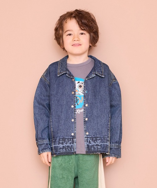 MARKEY'S（マーキーズ）の「デニムウエスタンシャツジャケット（デニムジャケット・キッズ・ブラック/ブルー・90/100/110/120/130/140/150）」の11枚目の写真