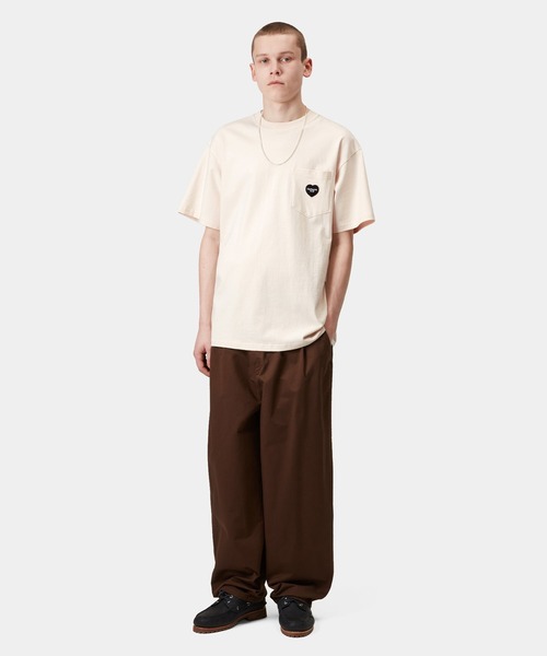 Carhartt WIP（カーハートダブリューアイピー）の「Carhartt WIP/カーハートダブリューアイピー 半袖Tシャツ ポケT ワンポイント S/S INGO POCKET T-SHIRT I034486（Tシャツ/カットソー・メンズ・クリーム/ダークブルー/ライトブルー/ブラック・M/S/XL/L）」の7枚目の写真