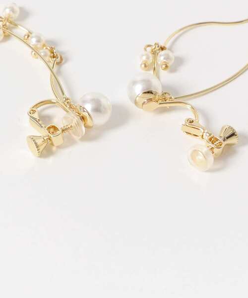 SMELLY（スメリー）の「ウェーブパールシャワーイヤリング（イヤリング・レディース・ゴールド系その他/シルバー系その他・-）」の14枚目の写真