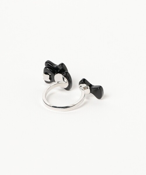 BEAMS BOY（ビームスボーイ）の「ATOLASOLAS / sukima ring（リング・レディース・ブラック/ホワイト・ONE SIZE）」の5枚目の写真