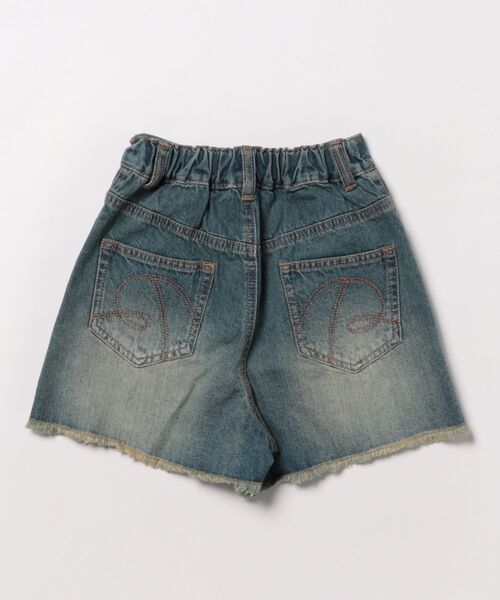 PINKHUNT（ピンクハント）の「PINKHUNT ピンクハント ダメージ加工 ショートパンツ 0532K（デニムパンツ・キッズ・ブルー/ライトインディゴブルー・150cm/160cm/120cm/130cm/140cm）」の3枚目の写真