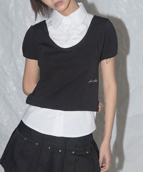 FANCY CLUB ■ Preppy Ribbon Tie Shirt 000000016427_XfYCdj9.jpg