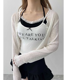 WEGO | 【PHILLY】メッセージロゴレイヤードキャミール(キャミソール)