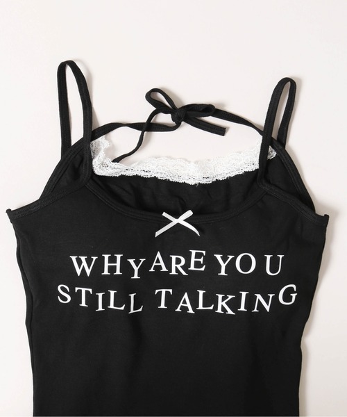 WEGO(ウィゴー)の「【PHILLY】メッセージロゴレイヤードキャミール(キャミソール・レディース・ホワイト/ブラック・FREE)」の13枚目の写真