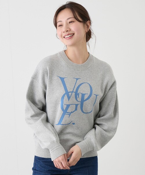 Jayro(ジャイロ)の「ジャガードロゴニットプルオーバー(ニット/セーター・レディース・パープル/チャコールグレー/ライトグレー・FREE)」の3枚目の写真