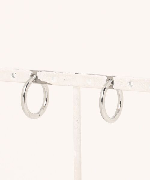ARCHIVER（アーカイバ）の「【RS】"Stainless" Hoop Ear Crip 14mm（イヤリング・レディース・ブラック/シルバー・FREE）」の5枚目の写真