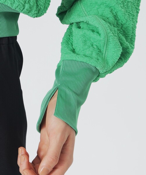 LOVELESS（ラブレス）の「ジャカードカットソーカーディガン（カーディガン/ボレロ・レディース・グリーン系その他/ブラック/オフホワイト・36）」の11枚目の写真