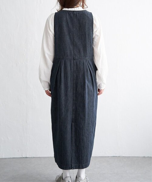 LBC（エルビーシー）の「デニムジップ深Vネックワンピース（ワンピース・レディース・ブルー/ネイビー・M）」の22枚目の写真