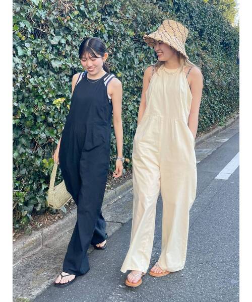 Ungrid（アングリッド）の「【WEB限定】アメスリデザインロンパース（サロペット/オーバーオール・レディース・イエロー/その他1/ブラック・FREE）」の8枚目の写真