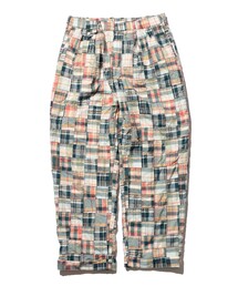 BEAMS PLUS | マドラス チェック パッチワーク  2プリーツ トラウザーズ(その他パンツ)