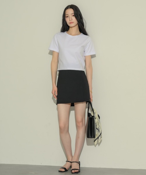 NEUNA（ヌナ）の「ラップミニスカート（スカート・レディース・ブラック/アイボリー・MEDIUM/SMALL）」の18枚目の写真
