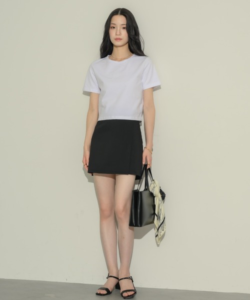 NEUNA（ヌナ）の「ラップミニスカート（スカート・レディース・ブラック/アイボリー・MEDIUM/SMALL）」の21枚目の写真