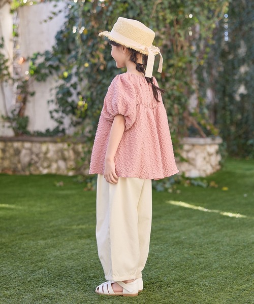 Piet(ピエット)の「ふんわり ボリューム バルーンスリーブ ブラウス(シャツ/ブラウス・キッズ・ブラック/オフホワイト/ピンク/グリーン・110/120/100/130)」の9枚目の写真