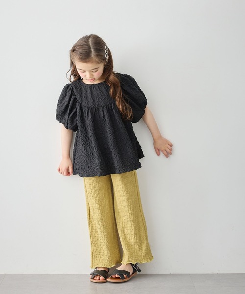 Piet(ピエット)の「ふんわり ボリューム バルーンスリーブ ブラウス(シャツ/ブラウス・キッズ・ブラック/オフホワイト/ピンク/グリーン・110/120/100/130)」の20枚目の写真