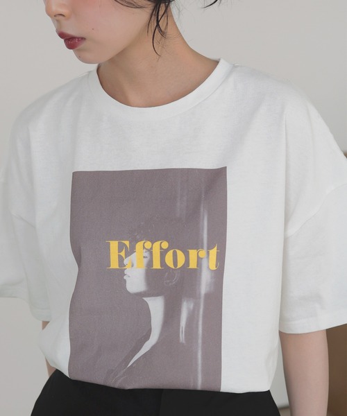 LIAN(リアン)の「フォトプリント半袖Tシャツ(Tシャツ/カットソー・レディース・ホワイト系3/ホワイト系1/ホワイト系2・FREE)」の11枚目の写真