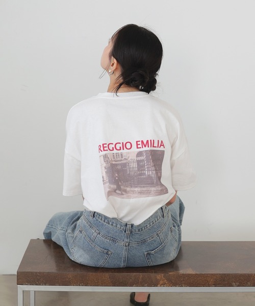 LIAN(リアン)の「フォトプリント半袖Tシャツ(Tシャツ/カットソー・レディース・ホワイト系3/ホワイト系1/ホワイト系2・FREE)」の17枚目の写真